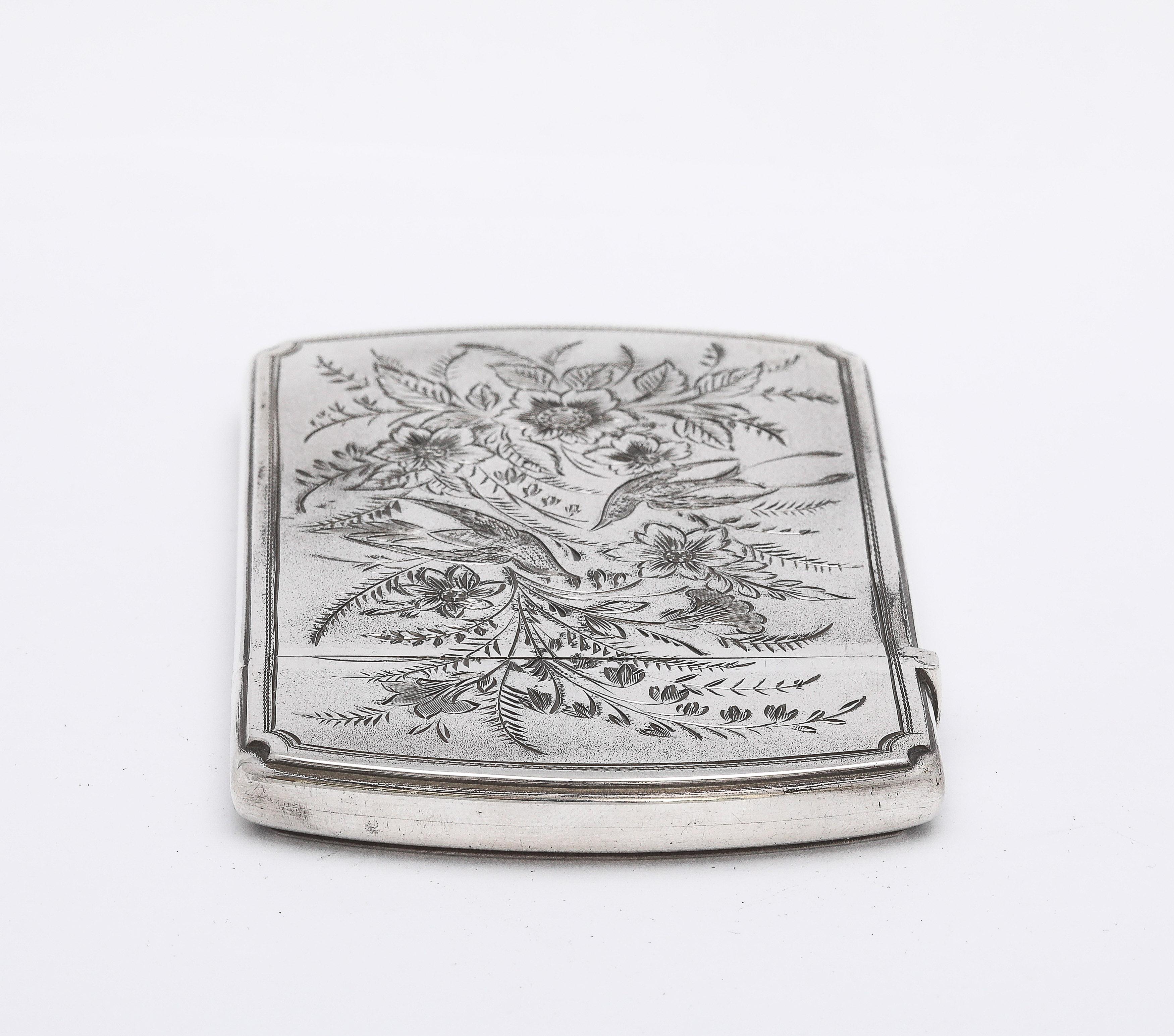 Aesthetic Movement Argent Sterling Business/Calling Card Case In Original Box en vente 5