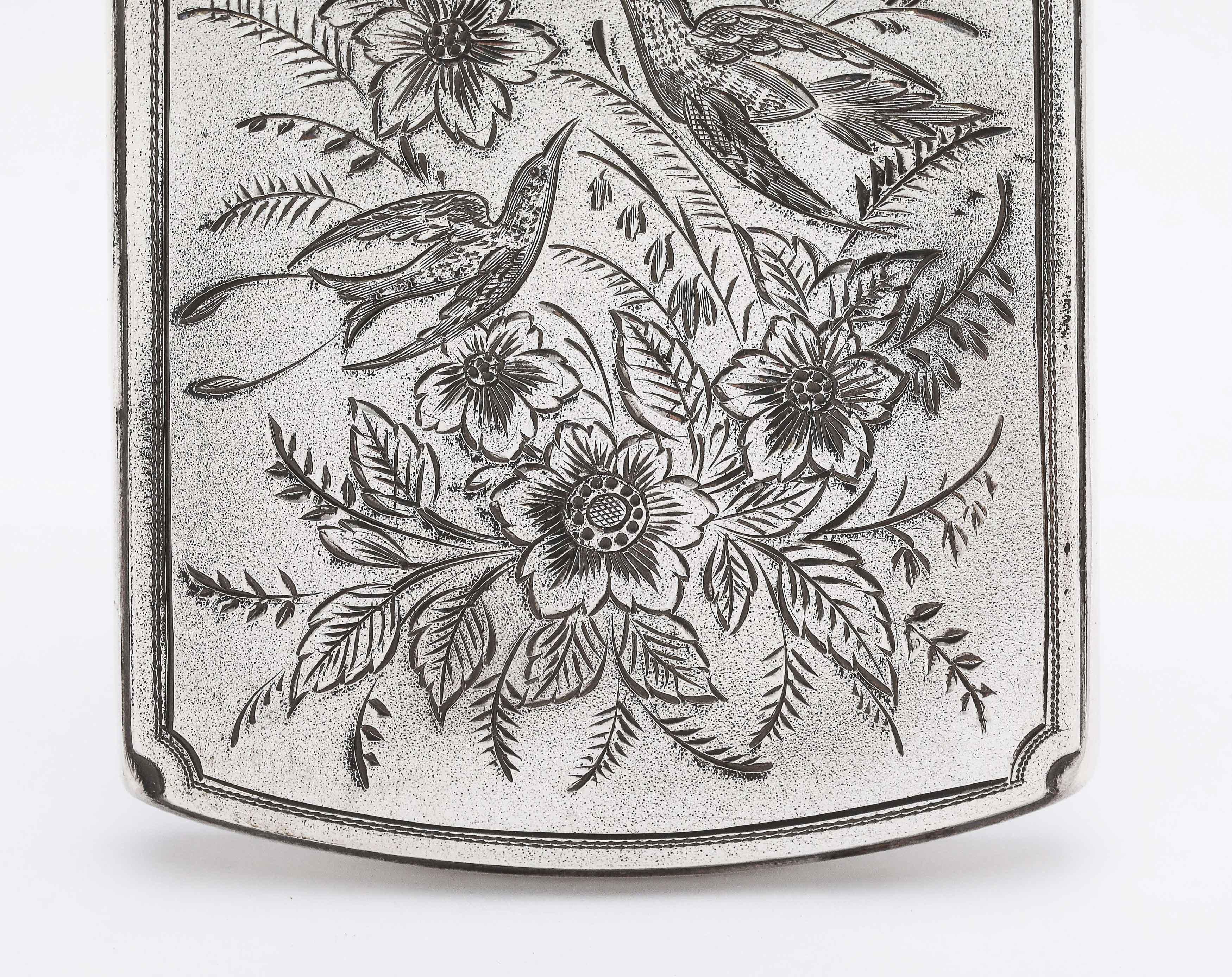 Aesthetic Movement Argent Sterling Business/Calling Card Case In Original Box en vente 7