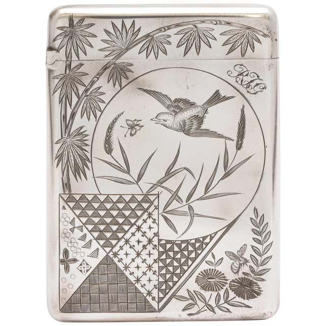 Victorian Coin Silver '.900' Calling Card/Business Card Holder by ...