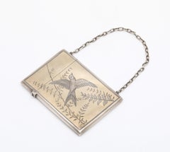 Aesthetic Movement Sterling Silver-Gilt Calling Card/Business Card Case