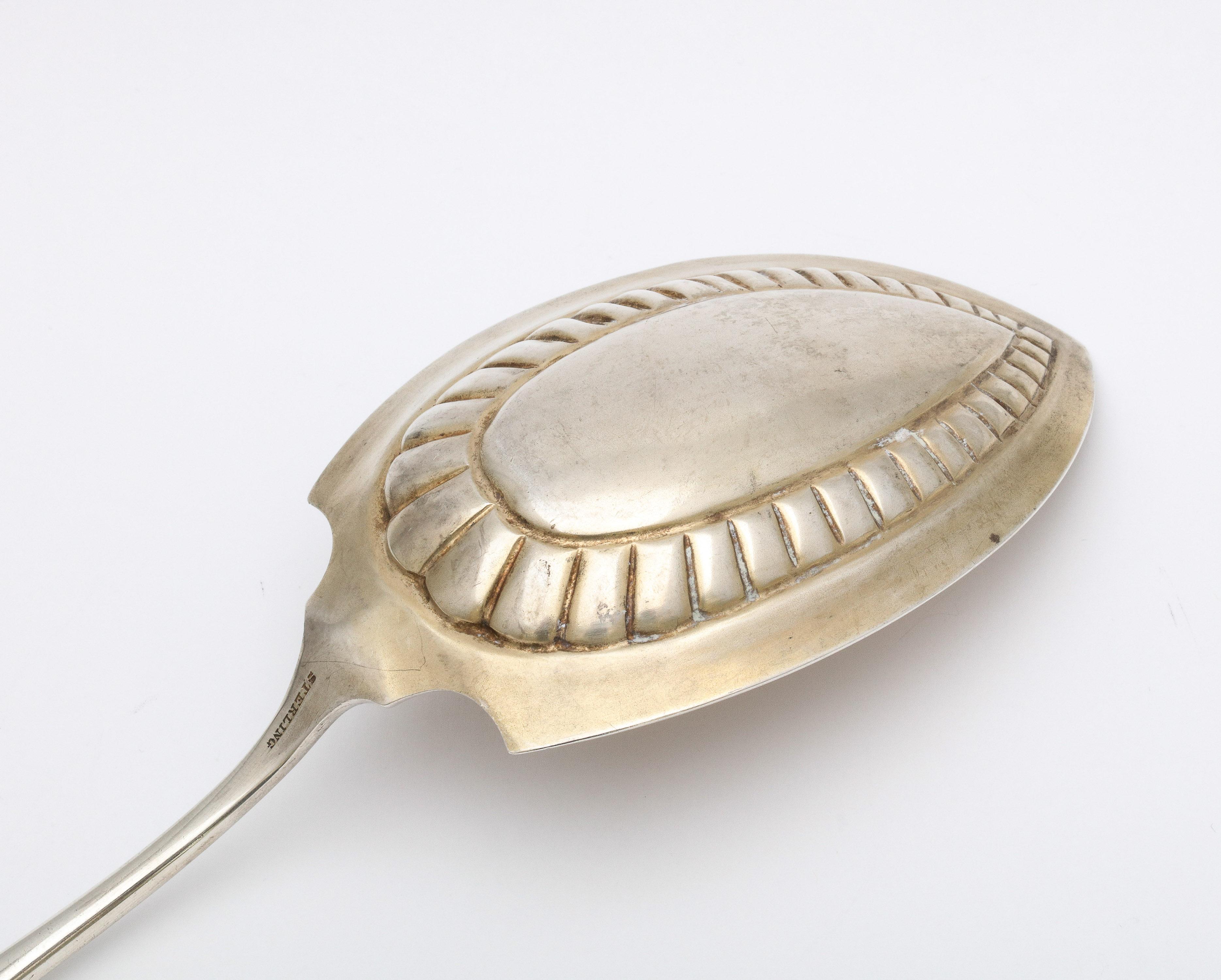 Aesthetic Movement Sterling Silver Parcel Gilt Serving Spoon - J.E. Caldwell For Sale 4