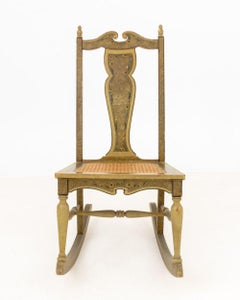 Fauteuil à bascule peint de style Aesthetic Movement