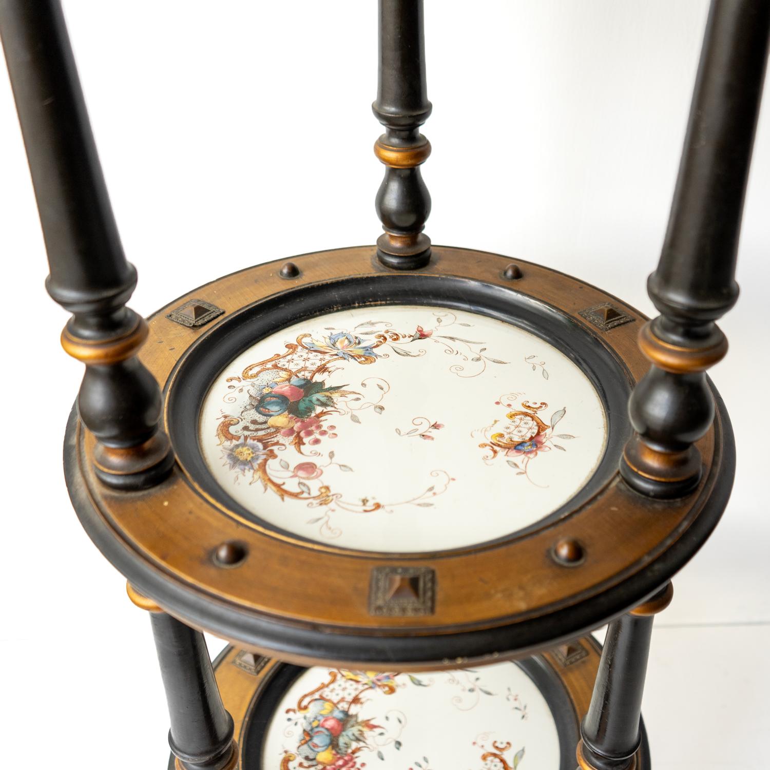 Aesthetic Movement Three Tiered Cake Stand, 19th Century Victorian cake display For Sale 6