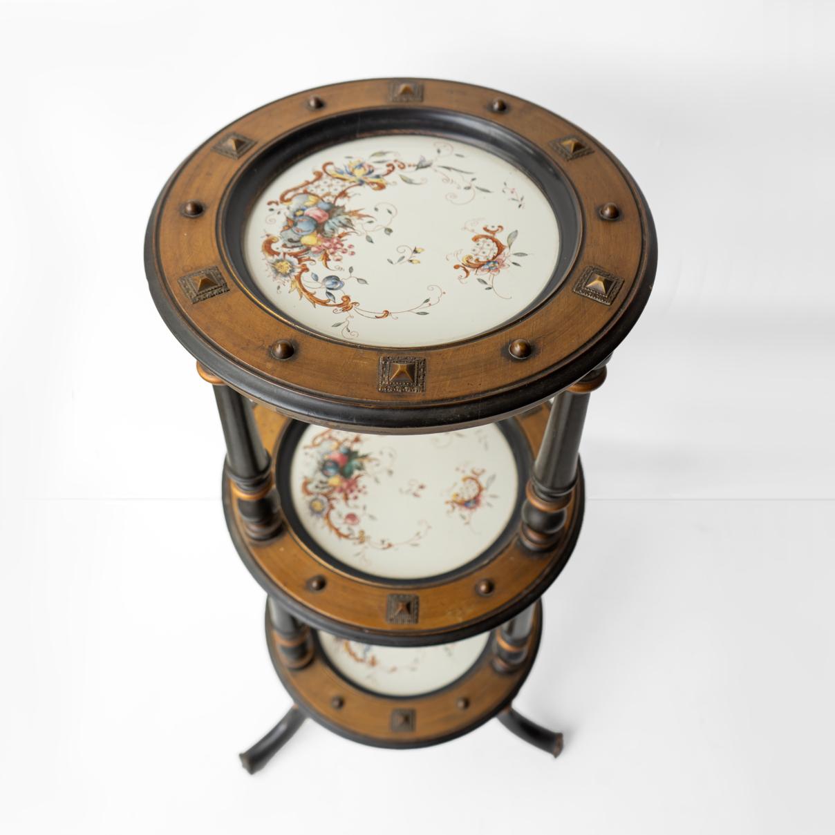 Aesthetic Movement Three Tiered Cake Stand, 19th Century Victorian cake display In Good Condition For Sale In Bristol, GB