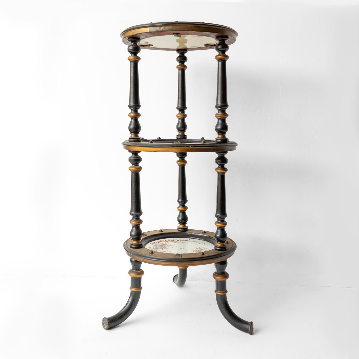 Aesthetic Movement Three Tiered Cake Stand, 19th Century Victorian cake display For Sale 4