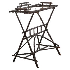 Tavolino da tè per servire le bevande dei primi del '900 Wood Wood