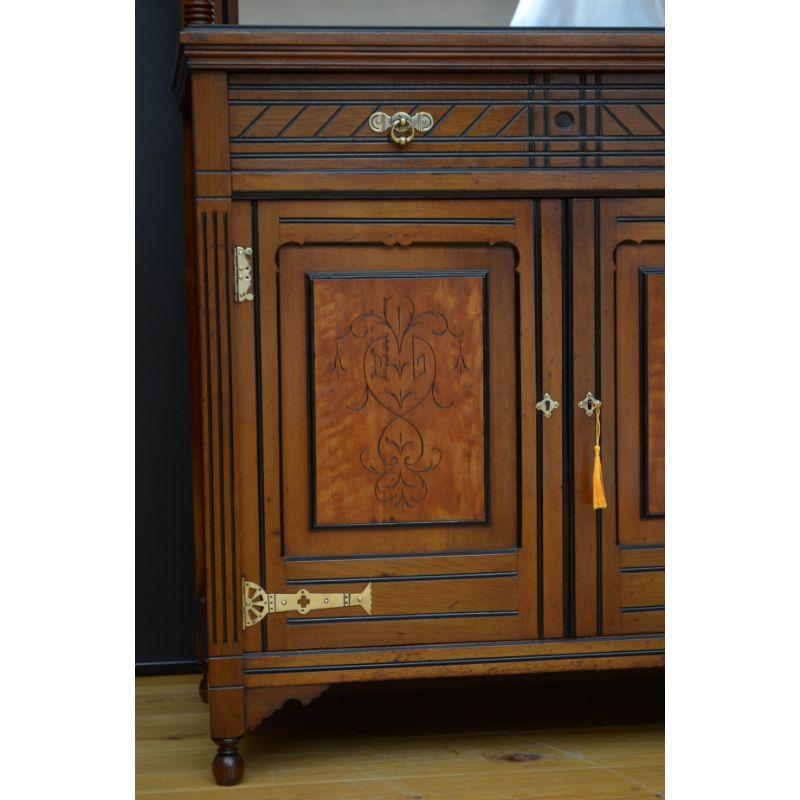 Aesthetic Movement Two Door Cabinet For Sale 7