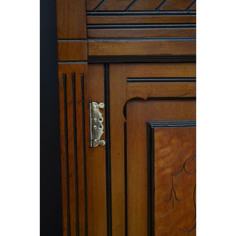 Aesthetic Movement Two Door Cabinet For Sale 9