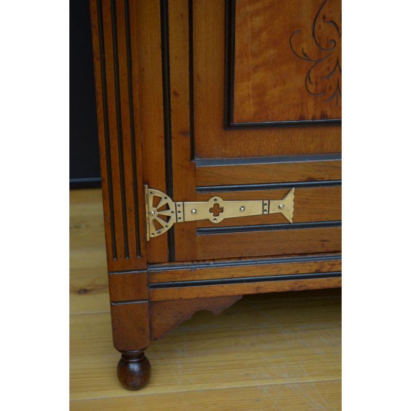 Aesthetic Movement Two Door Cabinet For Sale 10