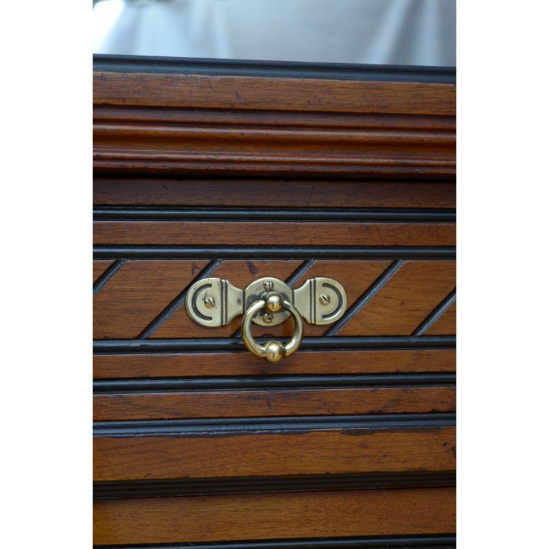 Aesthetic Movement Two Door Cabinet For Sale 3
