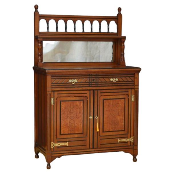 Aesthetic Movement Two Door Cabinet For Sale