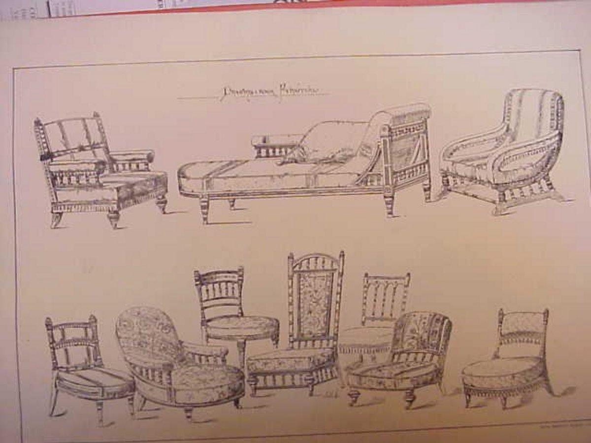 Thomas Collcutt attributed An Aesthetic Movement Walnut & Ebonized Chaise Lounge 1
