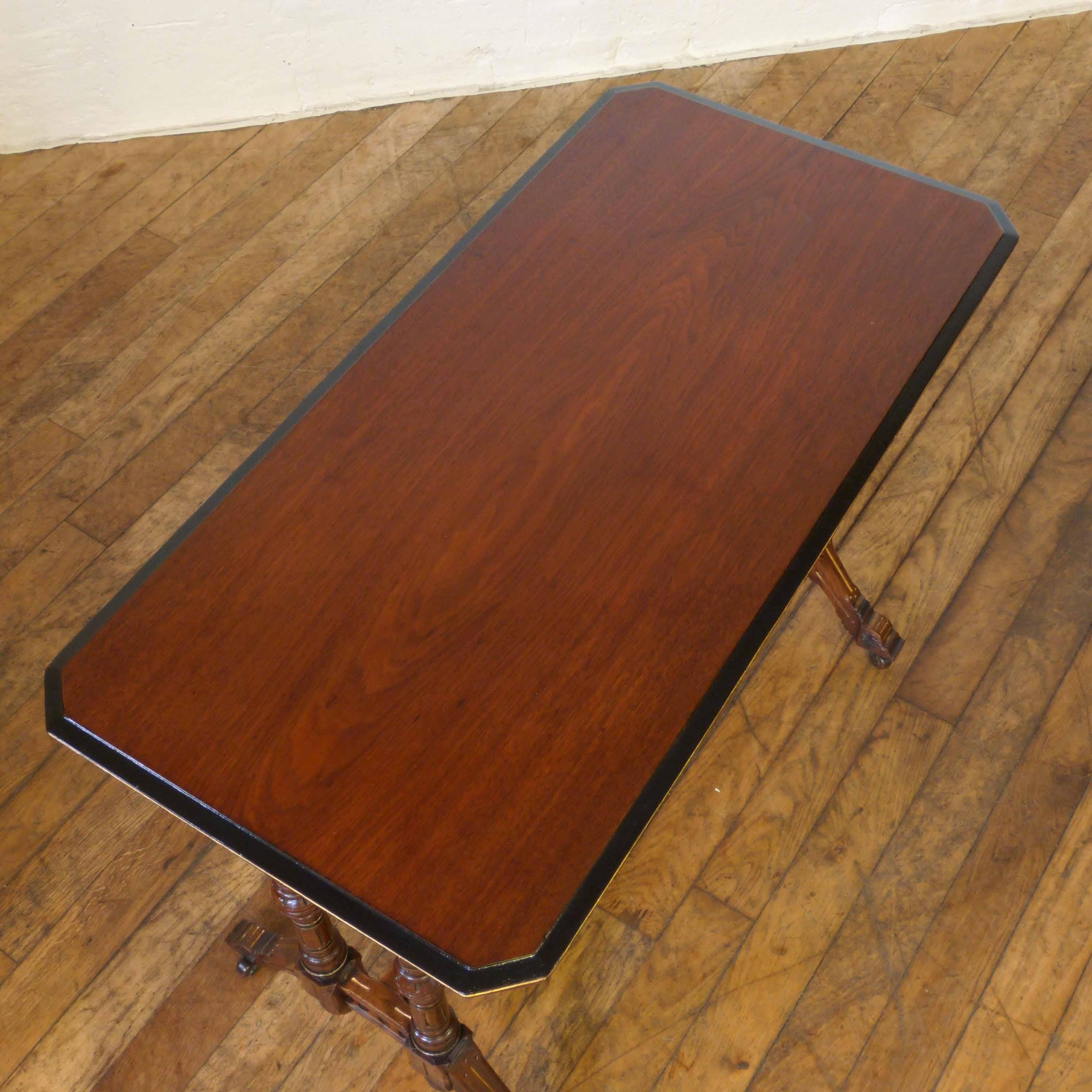 Aesthetic Movement Walnut Card Table 3