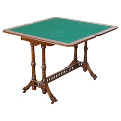 Aesthetic Movement Walnut Card Table