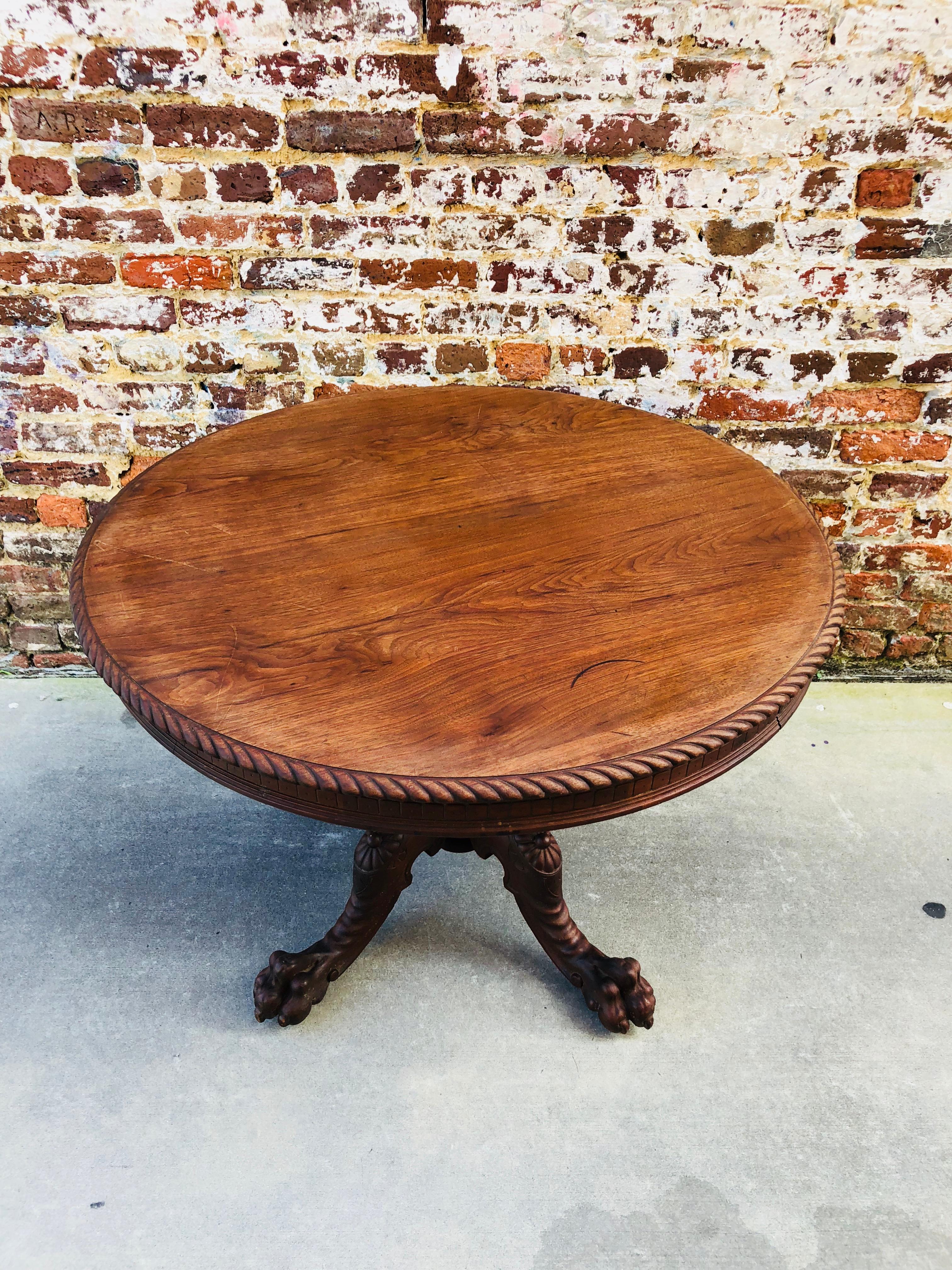 North American Aesthetic Movement Walnut Centre Table