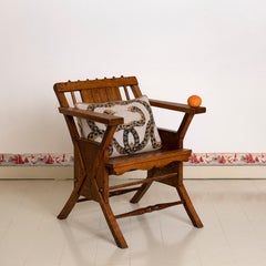 Aesthetic Movement Wood Deck Chair