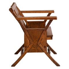 Antique Aesthetic Movement Wood Deck Chair