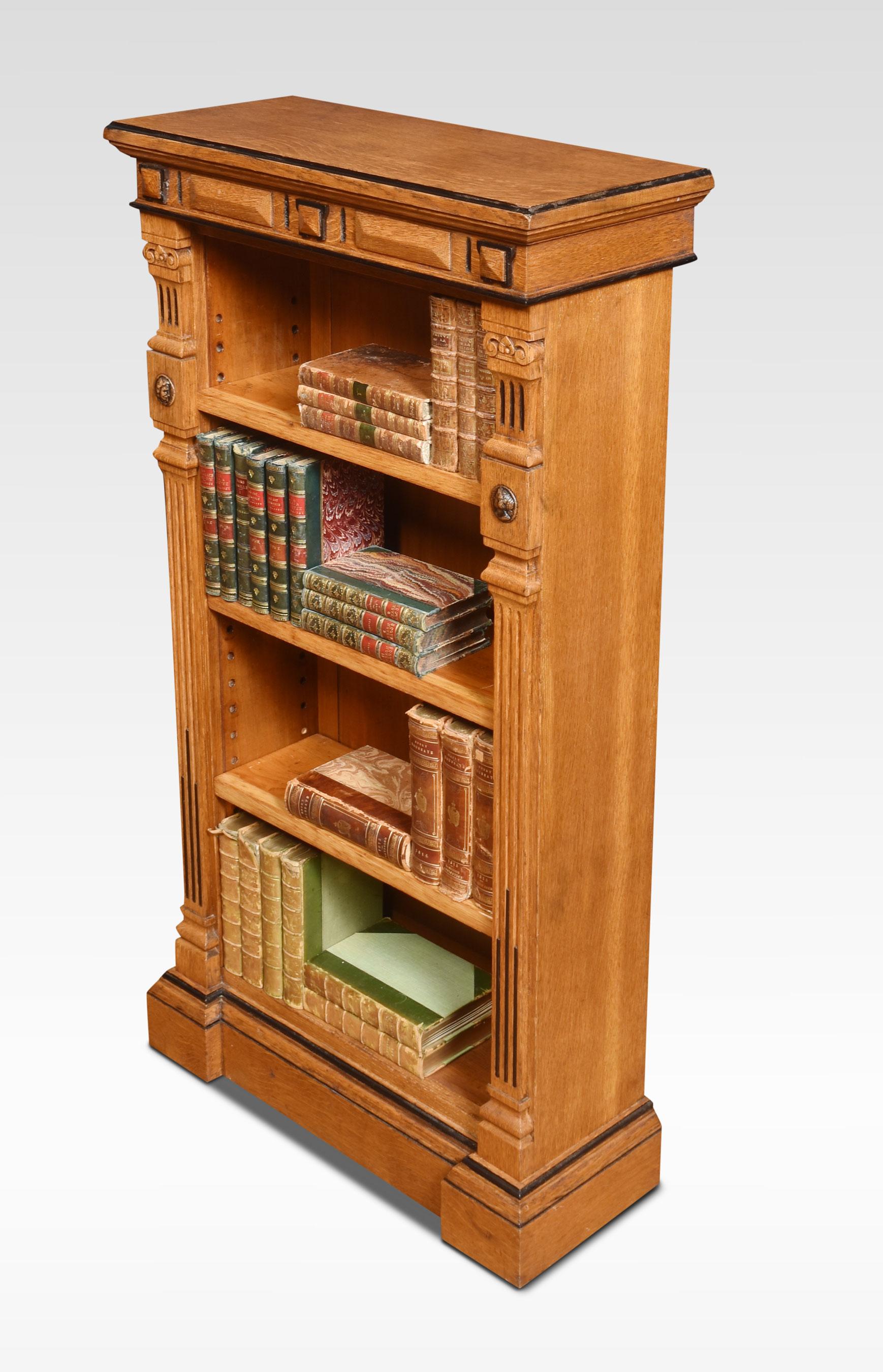 Aesthetic Oak Open Bookcase For Sale 1