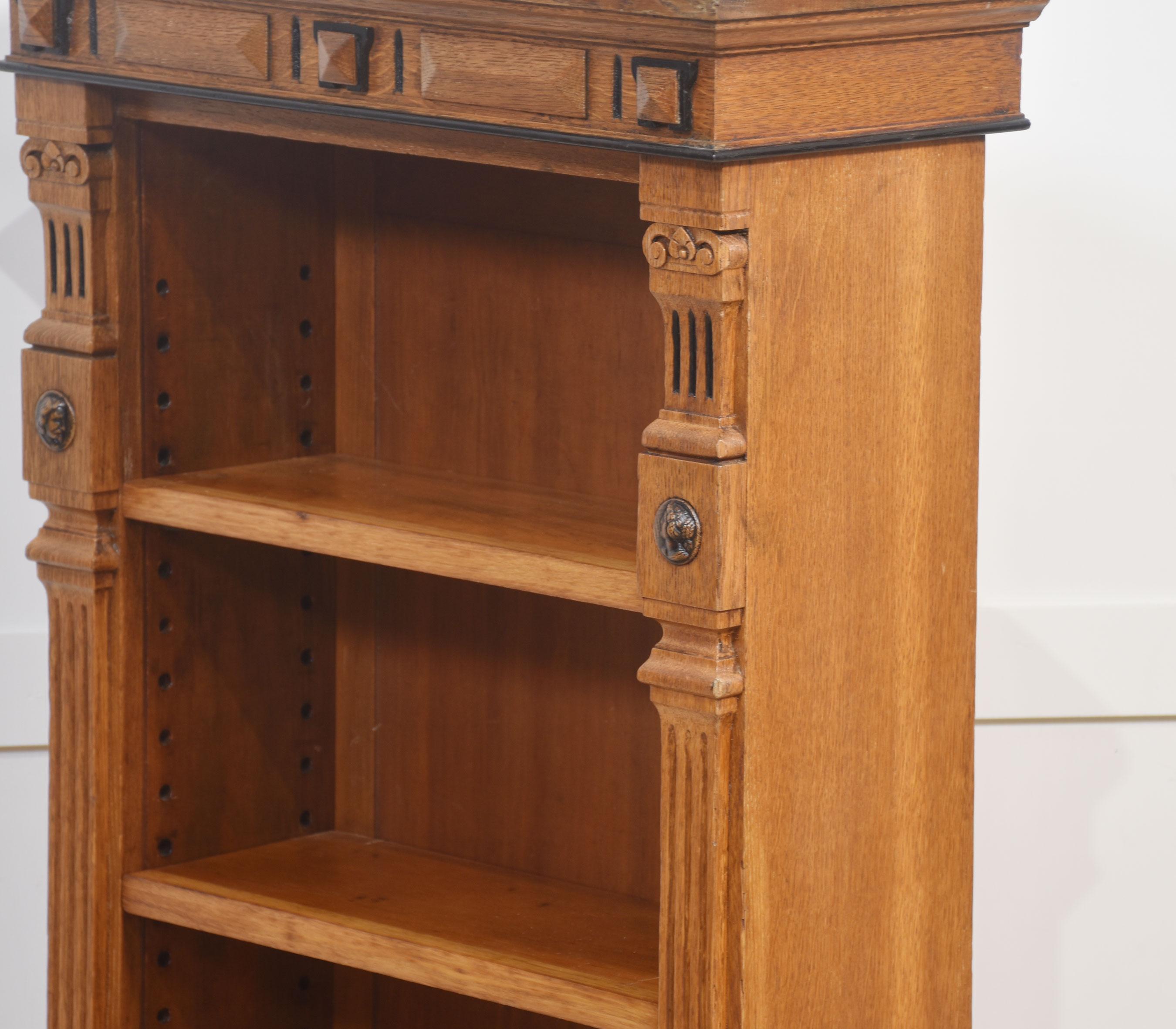 Libreria a giorno estetica in Oak in vendita 3