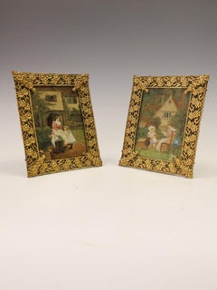 Aesthetic Ormolu Frames with 'Fairy Tales' & 'Holiday Lesson' Prints
