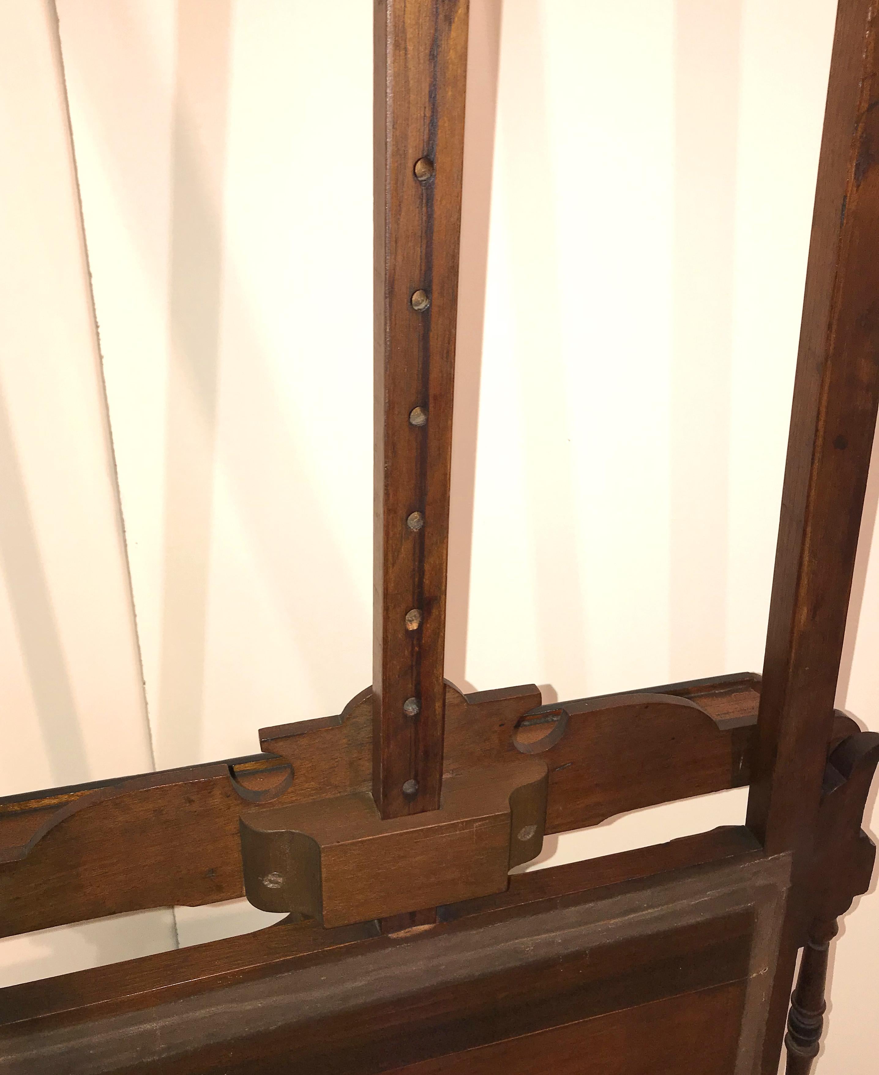 Walnut Aesthetic Period Painting and Portfolio Easel, circa 1880