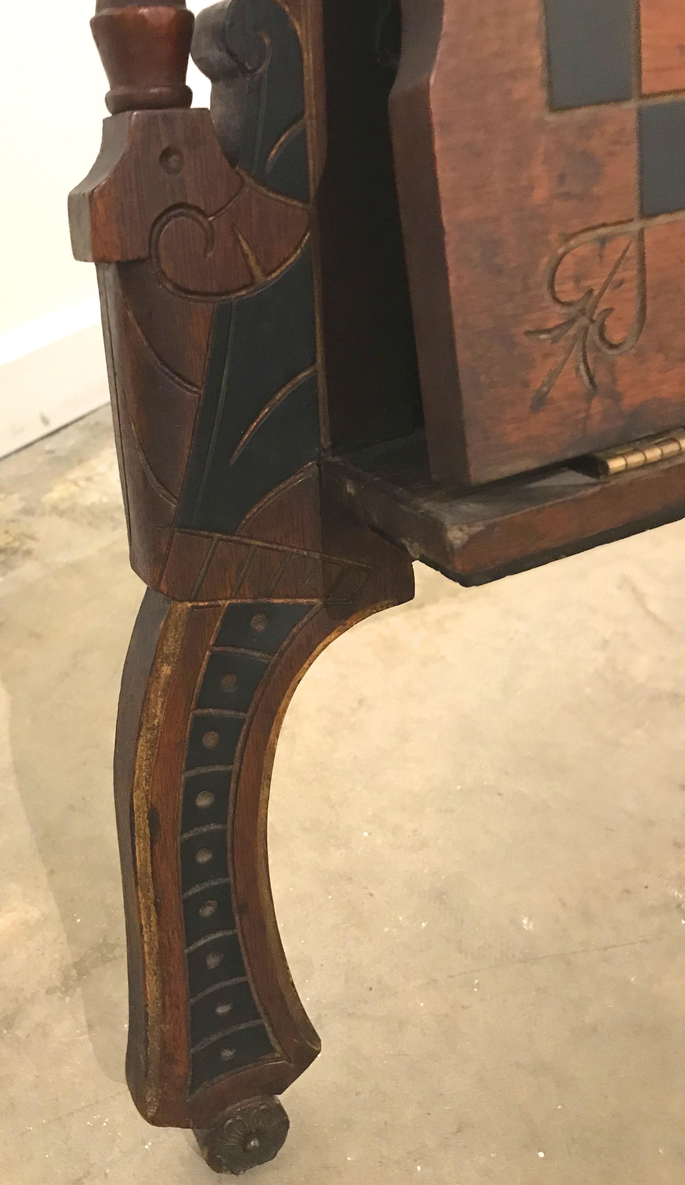 Aesthetic Period Painting and Portfolio Easel, circa 1880 4