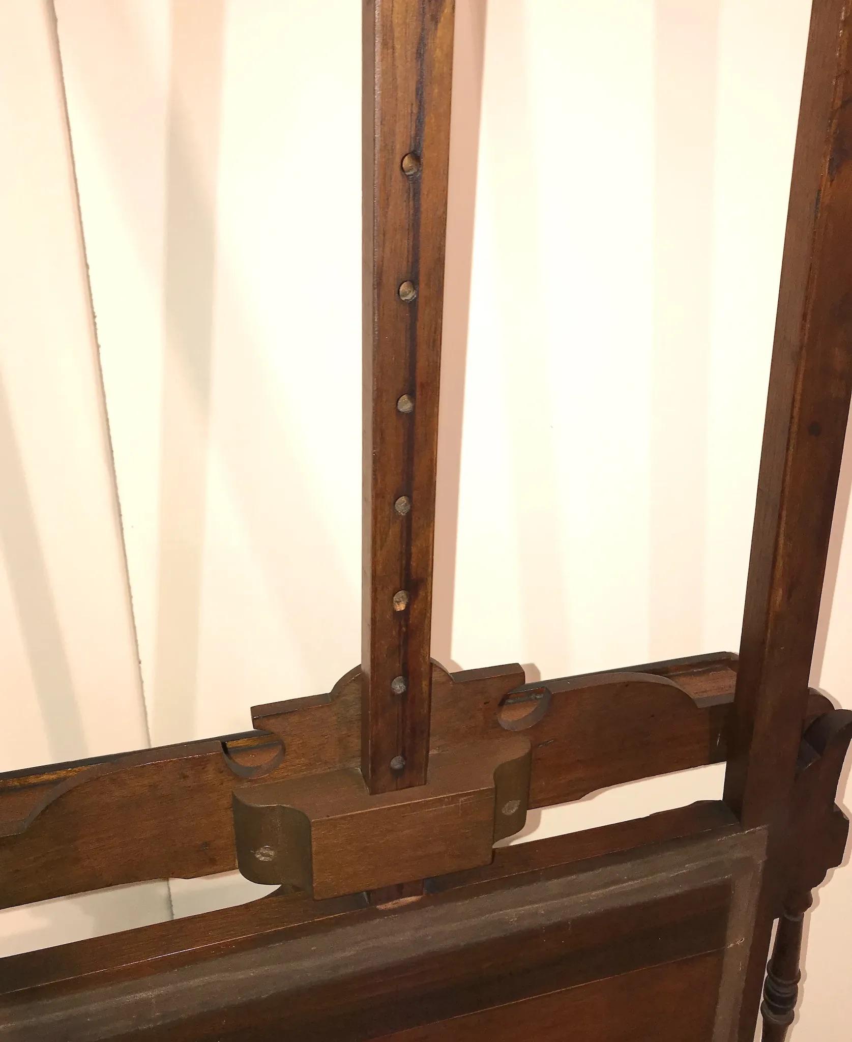 Satinwood Aesthetic Period Painting and Portfolio Easel, circa 1880