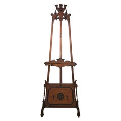 Aesthetic Period Painting and Portfolio Easel, circa 1880
