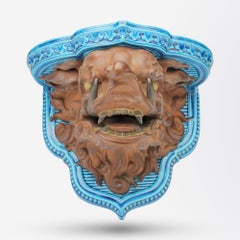 Ménsula de pared de porcelana estética de época de Royal Worcester