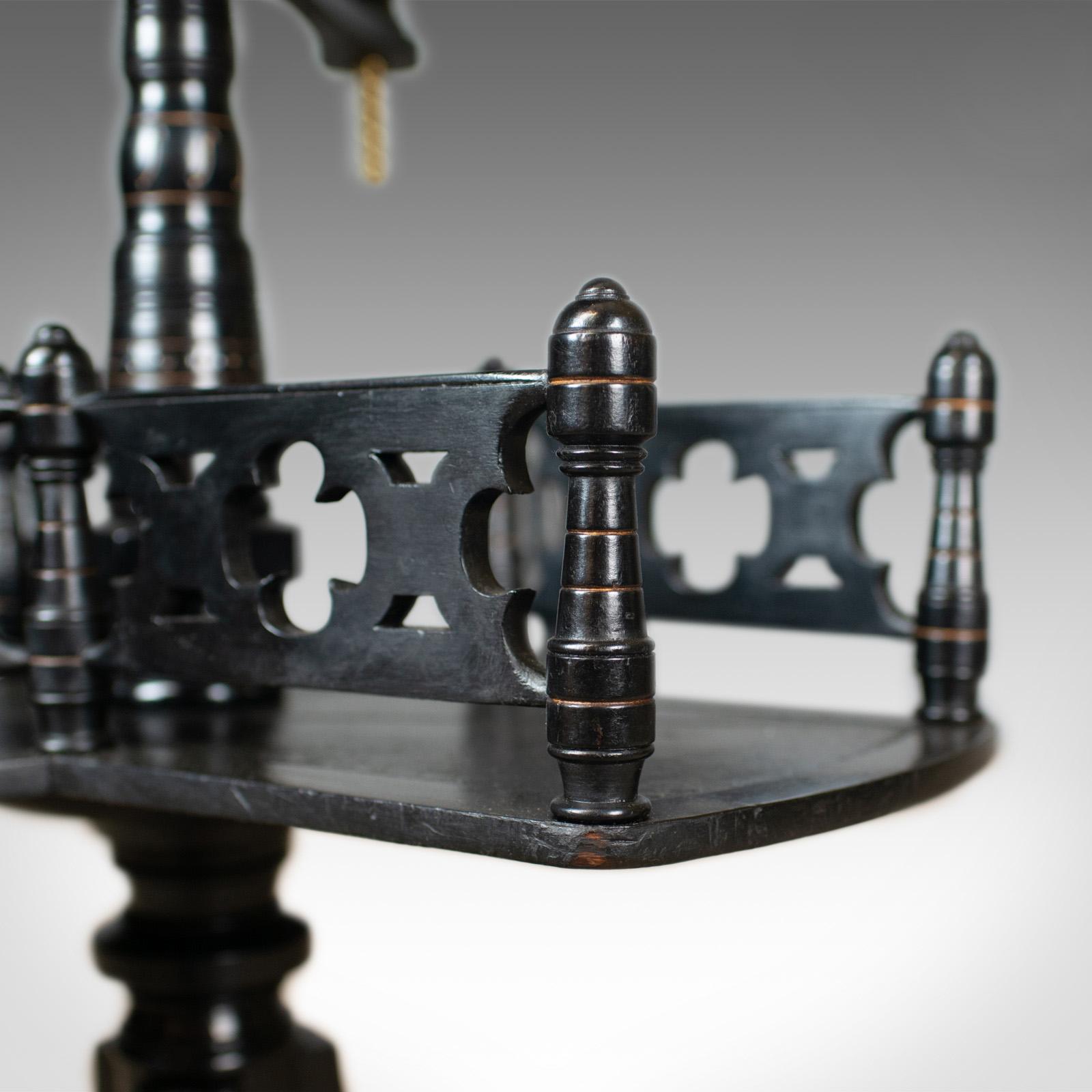 Aesthetic Period Reading Table, English, Victorian, Ebonised, Side, circa 1880 1