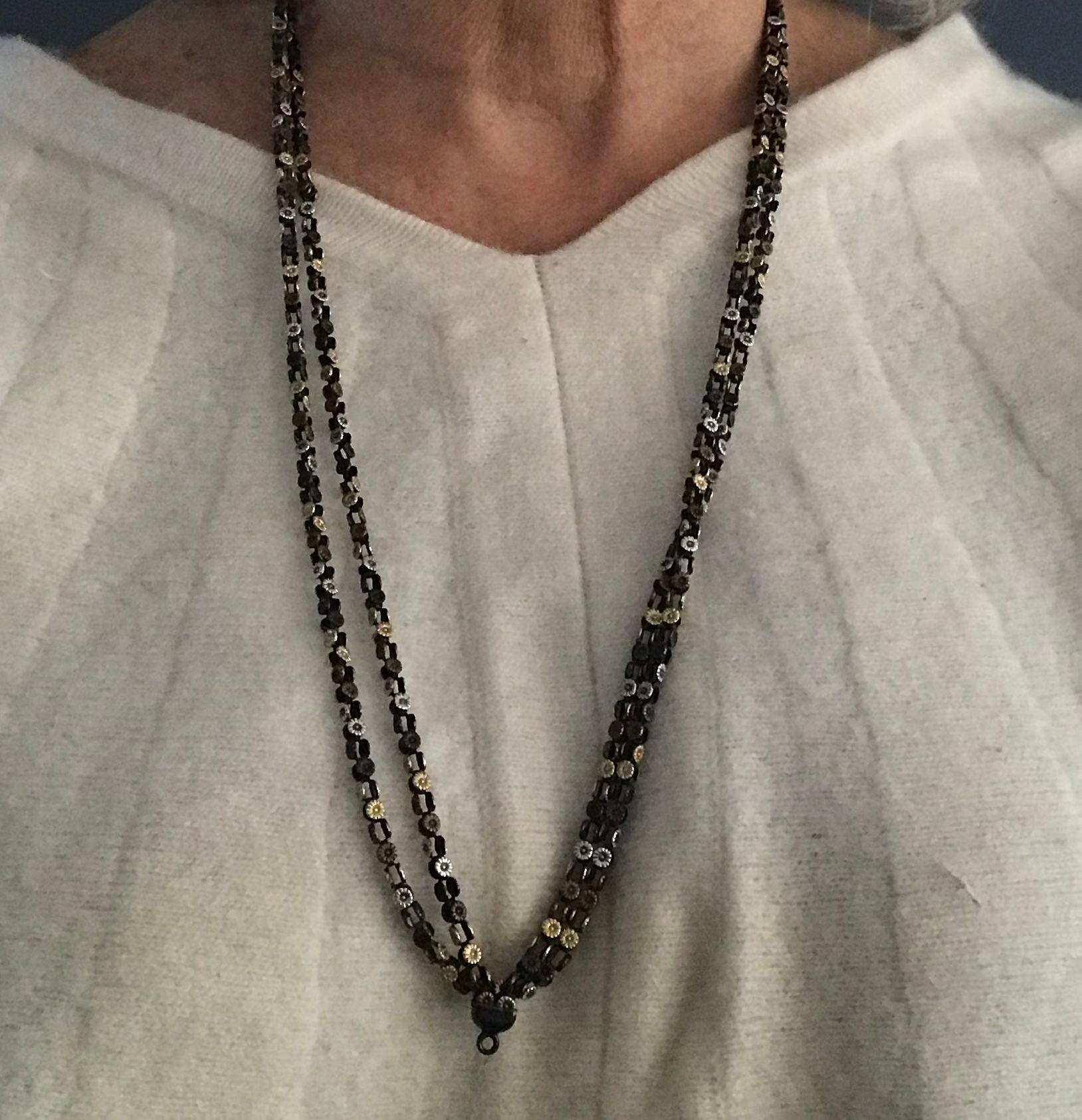 Shakudo-Kette aus gemischten Metallen aus der Ästhetizismus, 54 6