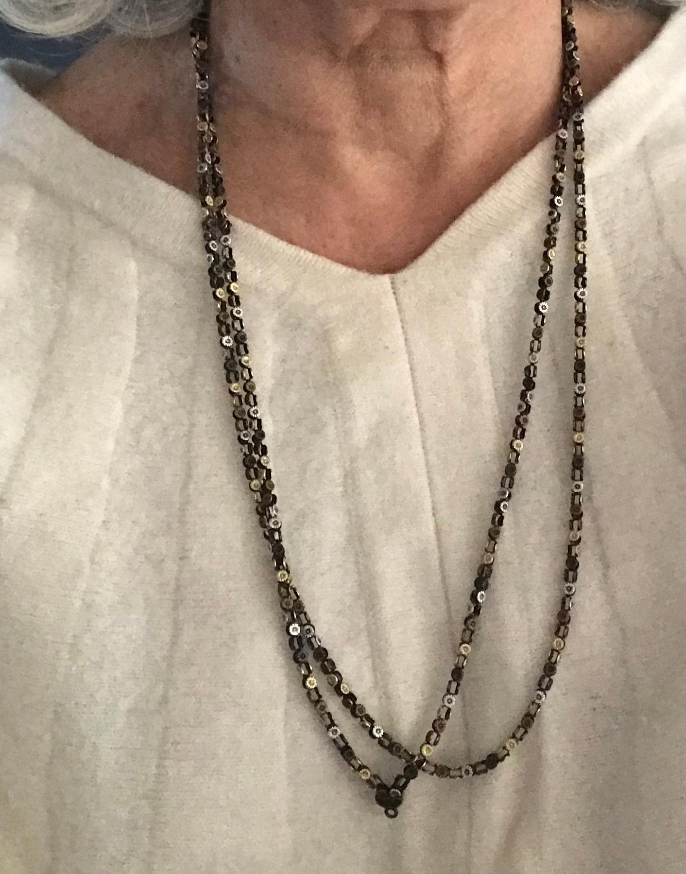 Shakudo-Kette aus gemischten Metallen aus der Ästhetizismus, 54 7