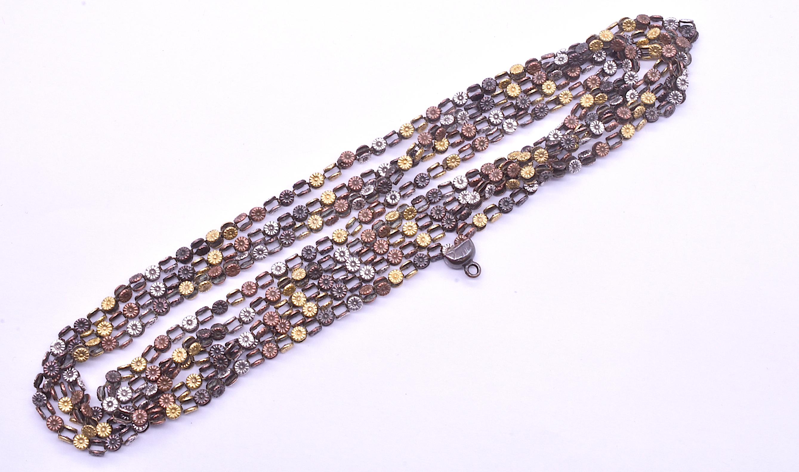 Shakudo-Kette aus gemischten Metallen aus der Ästhetizismus, 54 im Zustand „Gut“ in Baltimore, MD
