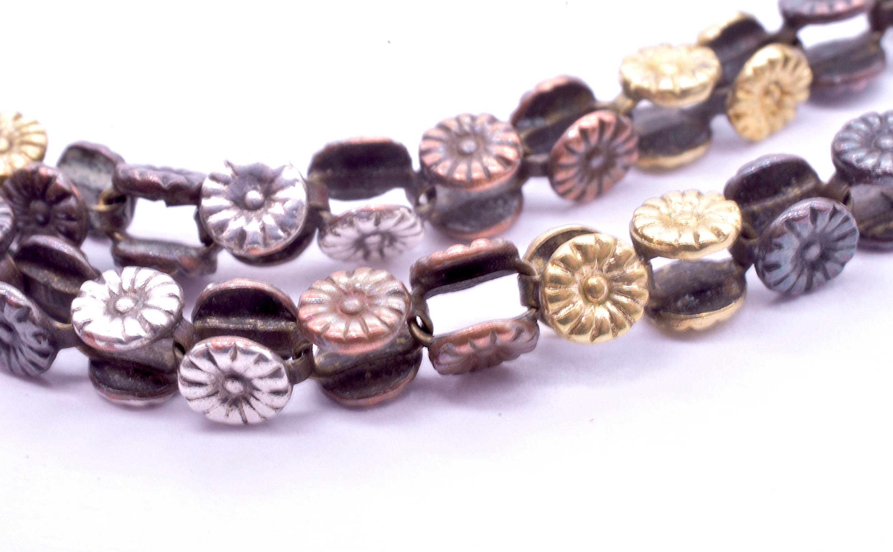 Shakudo-Kette aus gemischten Metallen aus der Ästhetizismus, 54 für Damen oder Herren