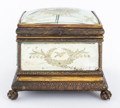 Scatola estetica con specchio di Mercurio inciso al contrario