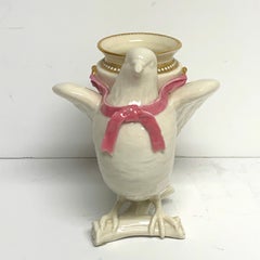 Aesthetic Royal Worcester Dove and Butterfly Vase, 1867