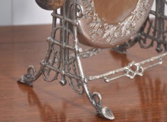 Aesthetic silver plated table gong