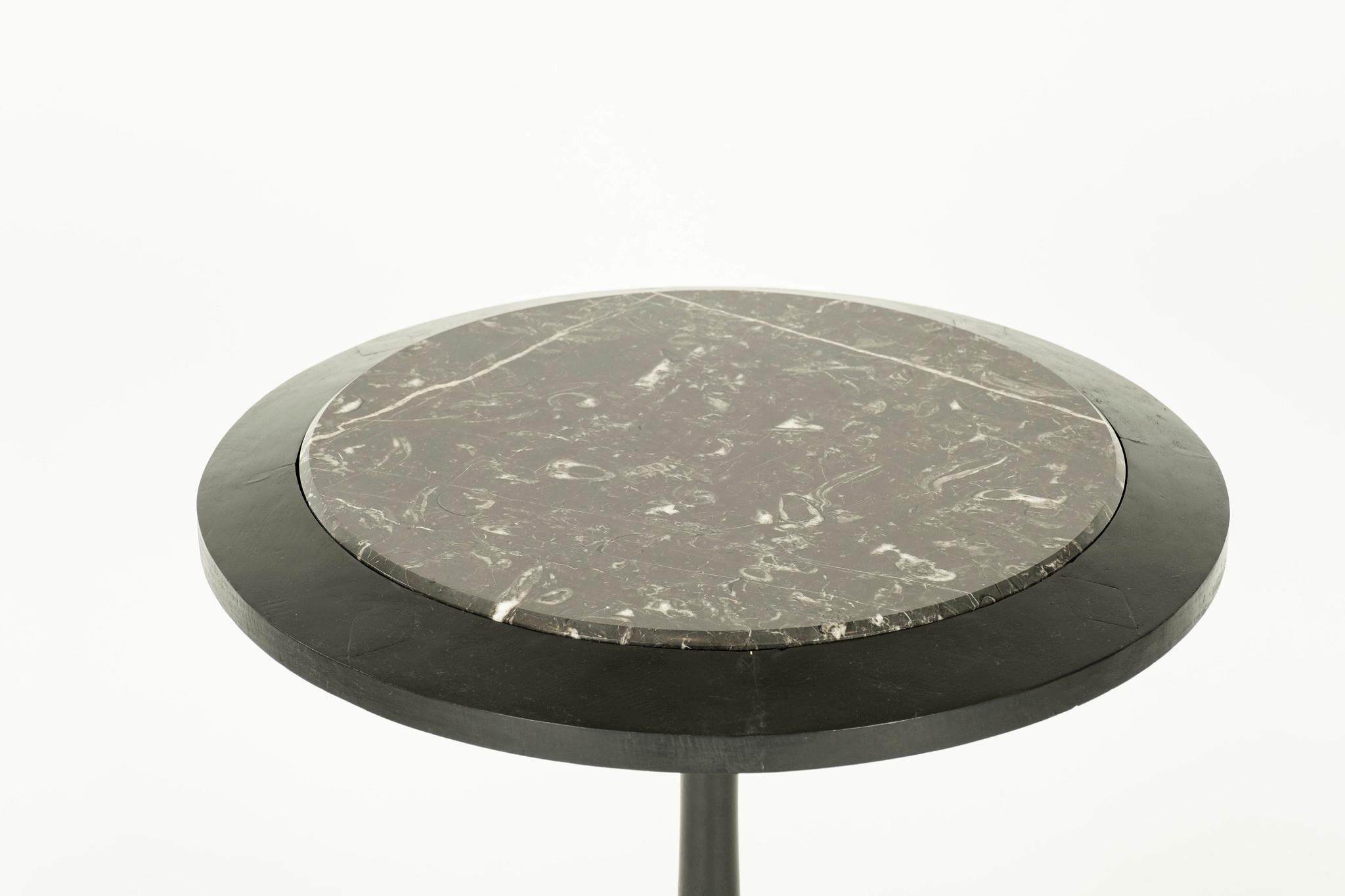 Aesthetic Style Carved Hoof Table with Marble Top For Sale 2