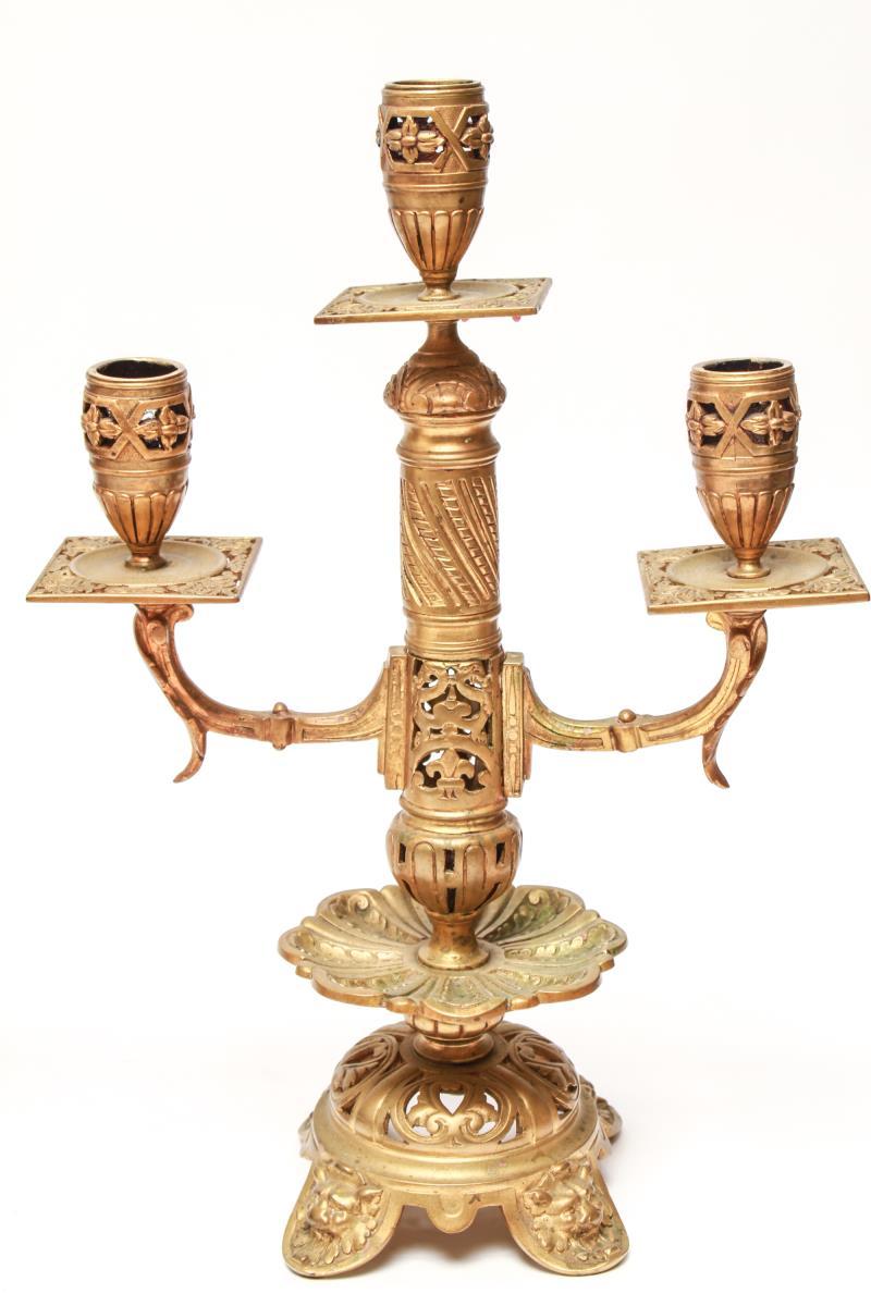 Aesthetic Movement Aesthetic Style Cast Metal Candleholders