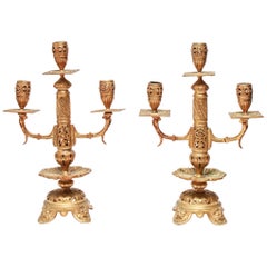 Aesthetic Style Cast Metal Candleholders