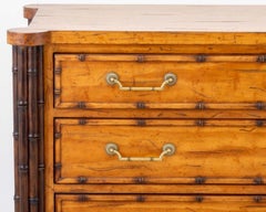 Aesthetic Style Faux Bamboo Chest of Drawers