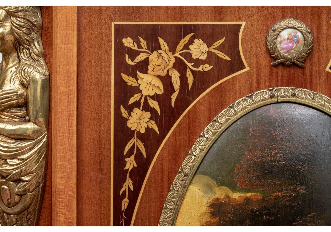 Aesthetic Style Marmorschrank mit Marmorplatte und lackierten Paneelen im Angebot 4
