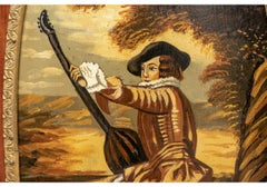 Aesthetic Style Marble Top Cabinet With Painted Panels