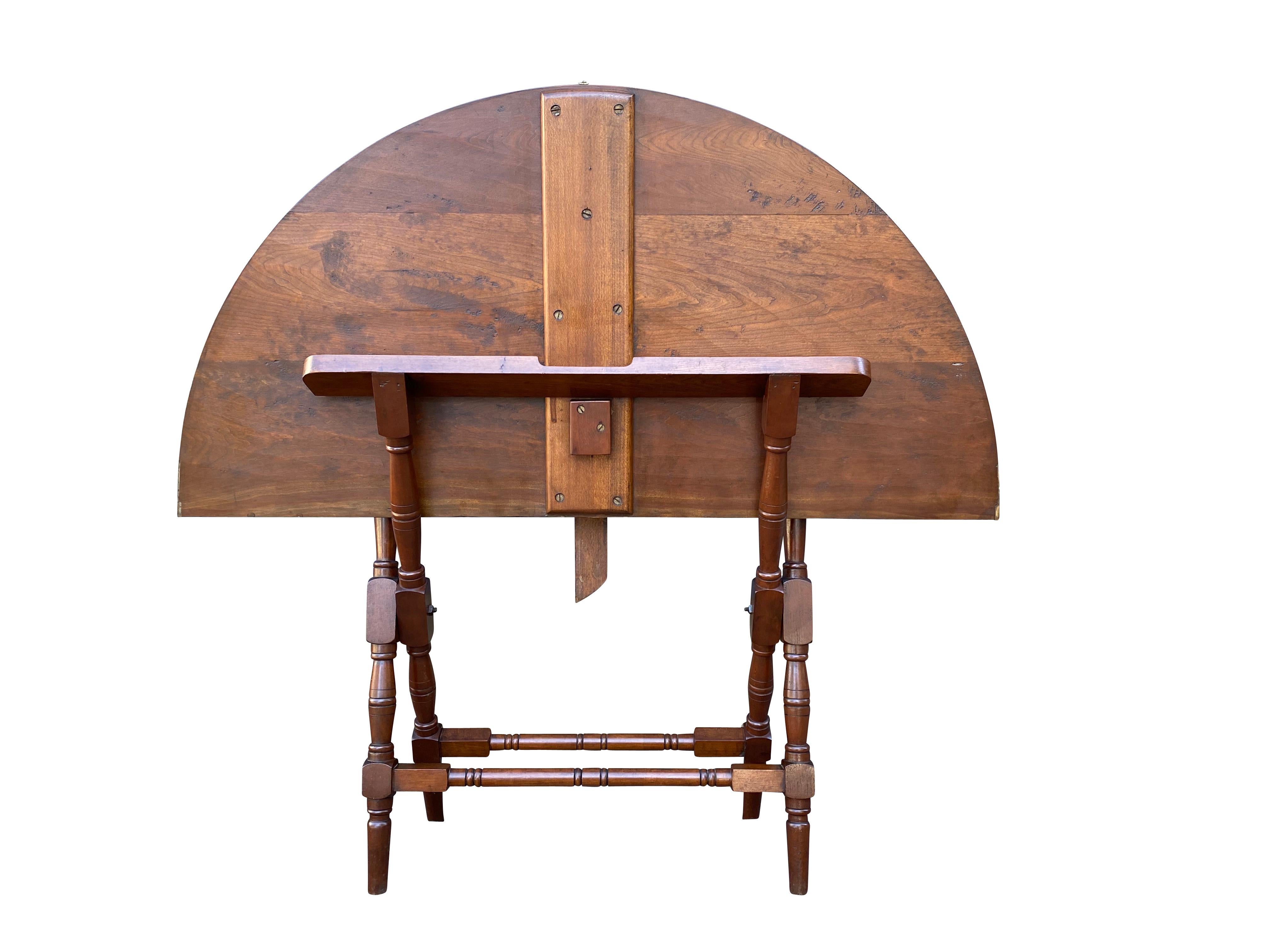 American Aesthetic Walnut Chart Table For Sale
