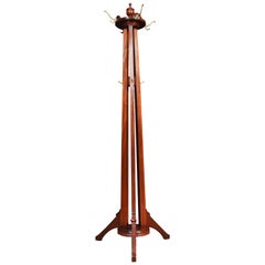 Antique Aesthetic Walnut Hat and Coat Stand