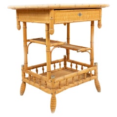 Aesthetics Movement Faux Bamboo Side Table