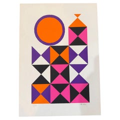 Aetem (alias Alfred Licea) Signierte limitierte Auflage (250 Exemplare) – Lithografie „Hour Glass“, ungerahmt