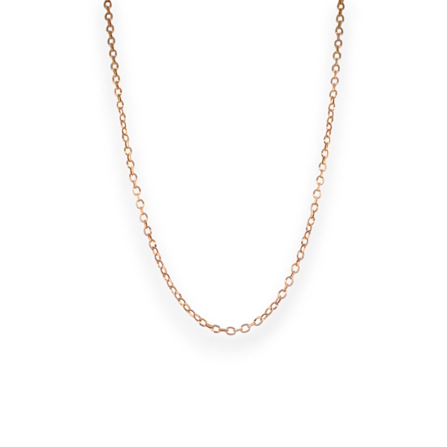 Art Deco Aethelred  18k Yellow Gold Oval Chain – 18