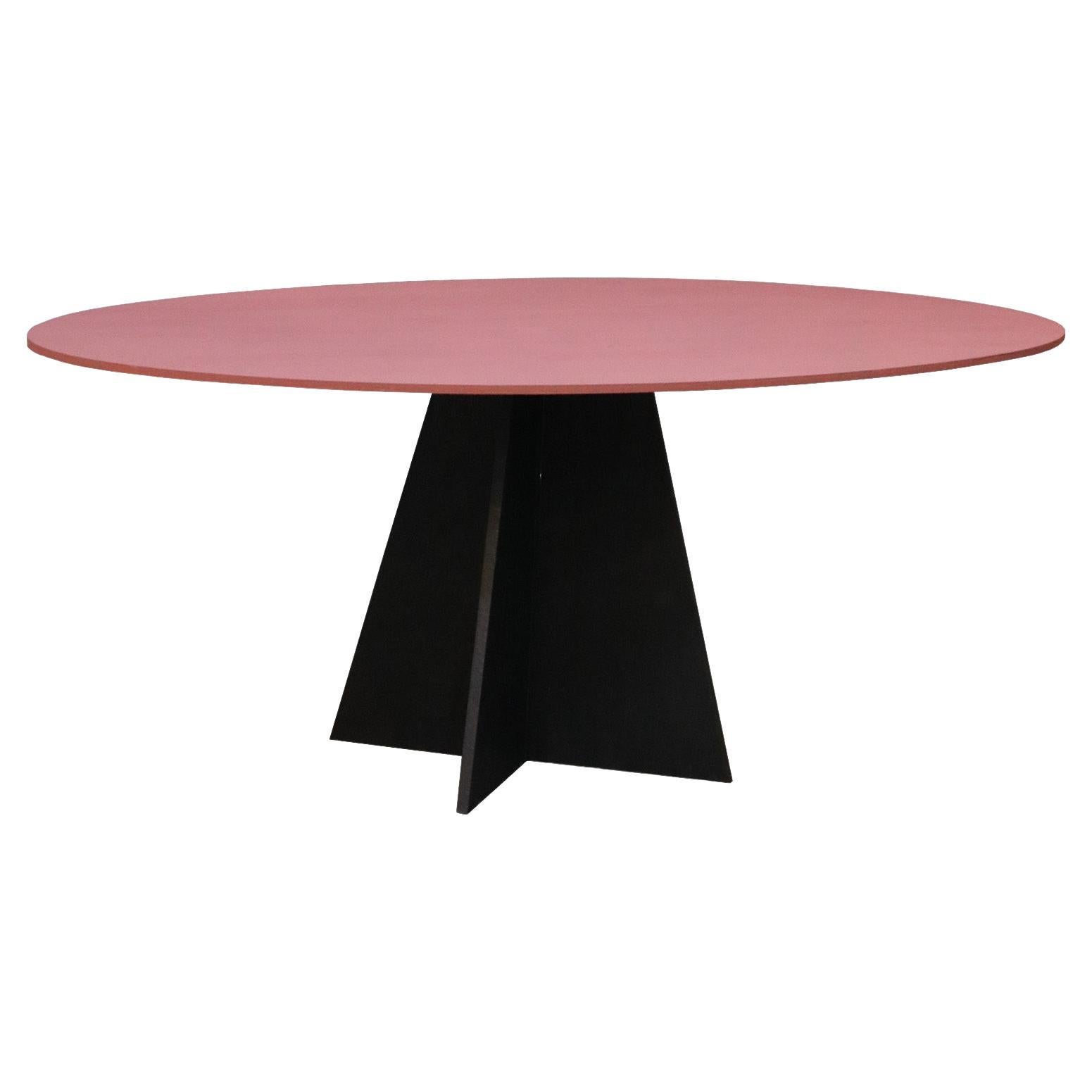 Aether Oval Dining Table With Pedestal Base For Sale
