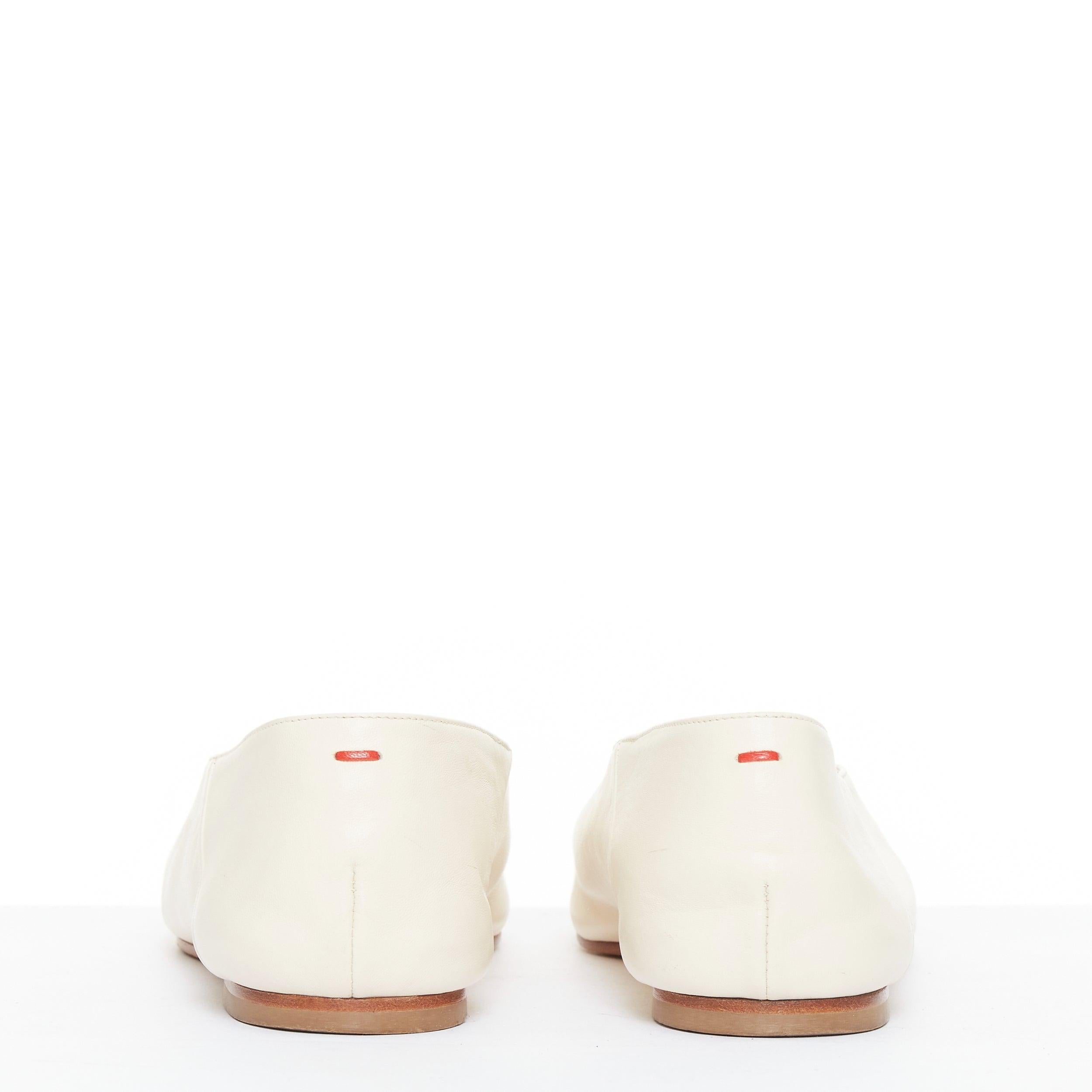 Donna AEYDE Moa in nappa color crema con punta a V e 2 vie EU37.5 in vendita
